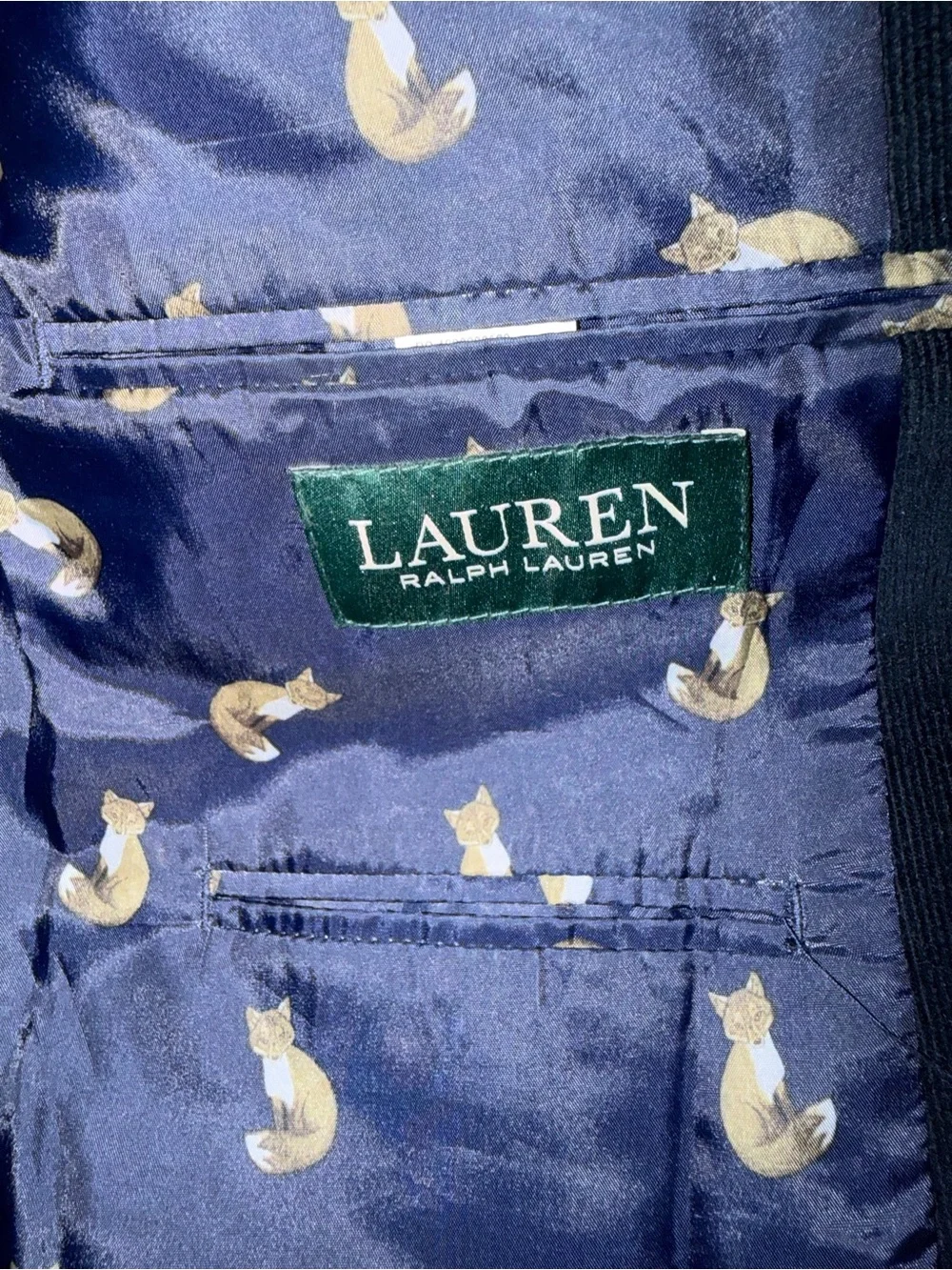 Ralph Lauren Men's Dark Navy Corduroy Sport Coat